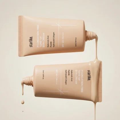 Starlike Tone Up Sun Cream with lightweight texture for natural skin glow and UV protection