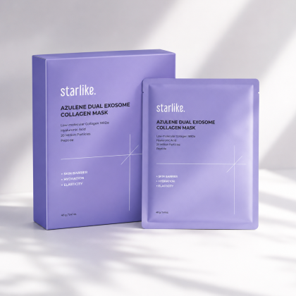 Starlike Azulene Dual Exosome Collagen Mask with hydrogel sheet mask