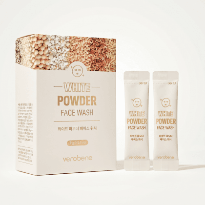 Verobene White Powder Face Wash – enzyme powder cleanser for smooth and fresh-looking skin