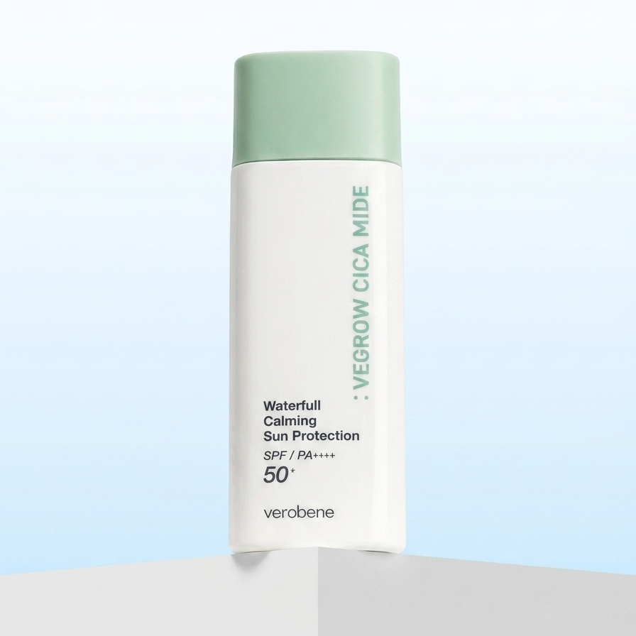 hf_20260618_083756_ef733f98-8be4-466b-a482-dd6c1a32585c Korean cica sunscreen with calming and hydrating texture – Verobene Vegrow Sun Protection