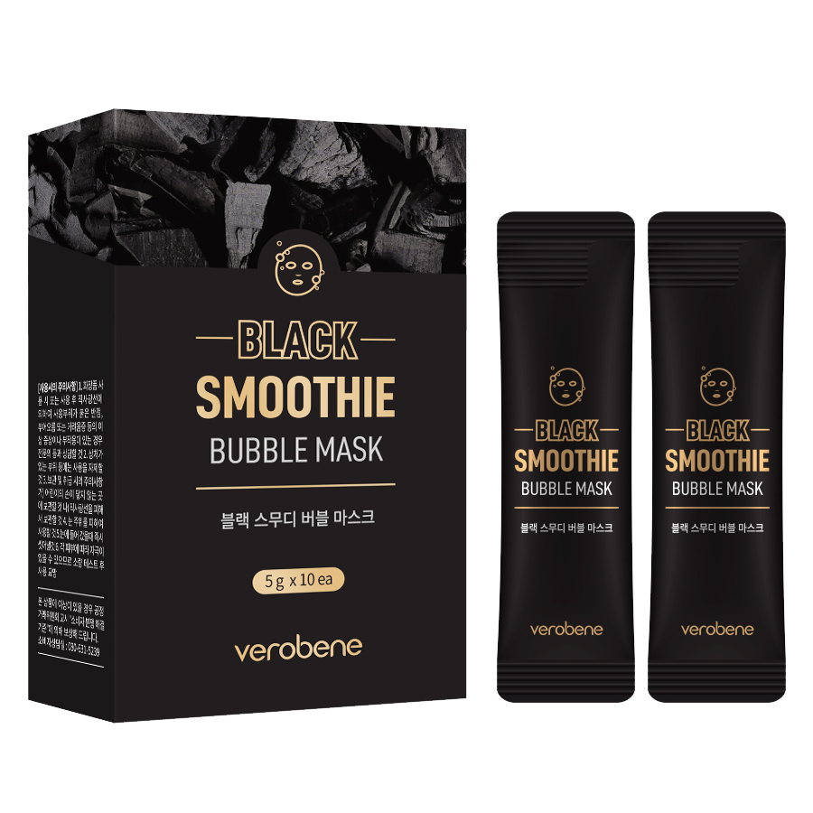 VEROBENE BLACK SMOOTHIE BUBBLE MASK