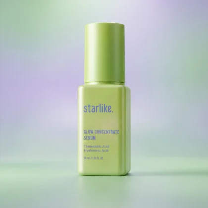 Starlike Glow Concentrate Serum brightening serum for glowing skin with fermented rice and glutathione
