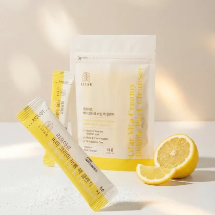 vitamin c enzyme powder cleanser sticks texture foam