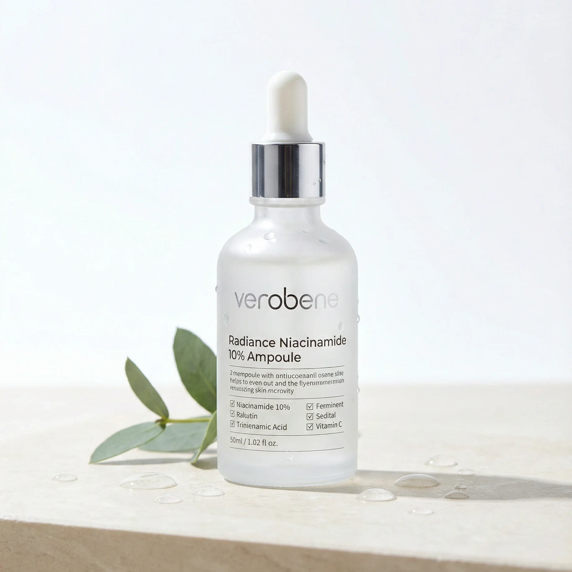 VEROBENE Radiance Niacinamide ampoule brightening face serum for glowing skin