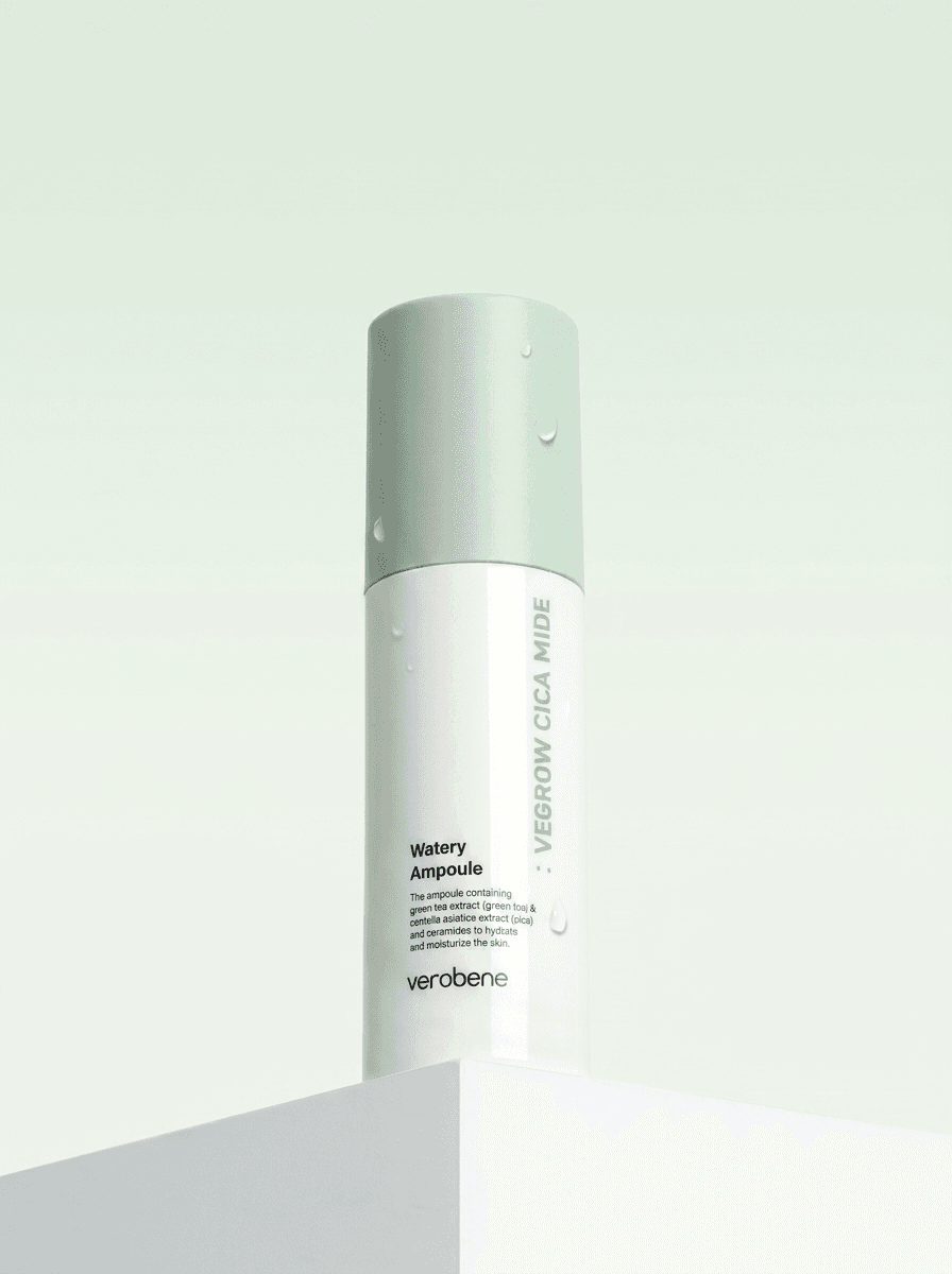 главная 1 Korean watery ampoule with soothing and skin barrier support – Verobene Vegrow Cica Mide