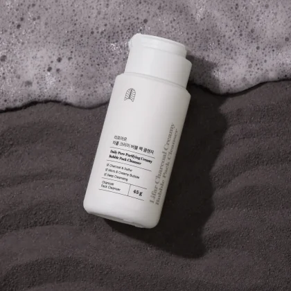 charcoal enzyme powder cleanser foam texture