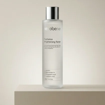 verobene brightening toner bottle skincare hydration glowing skin product
