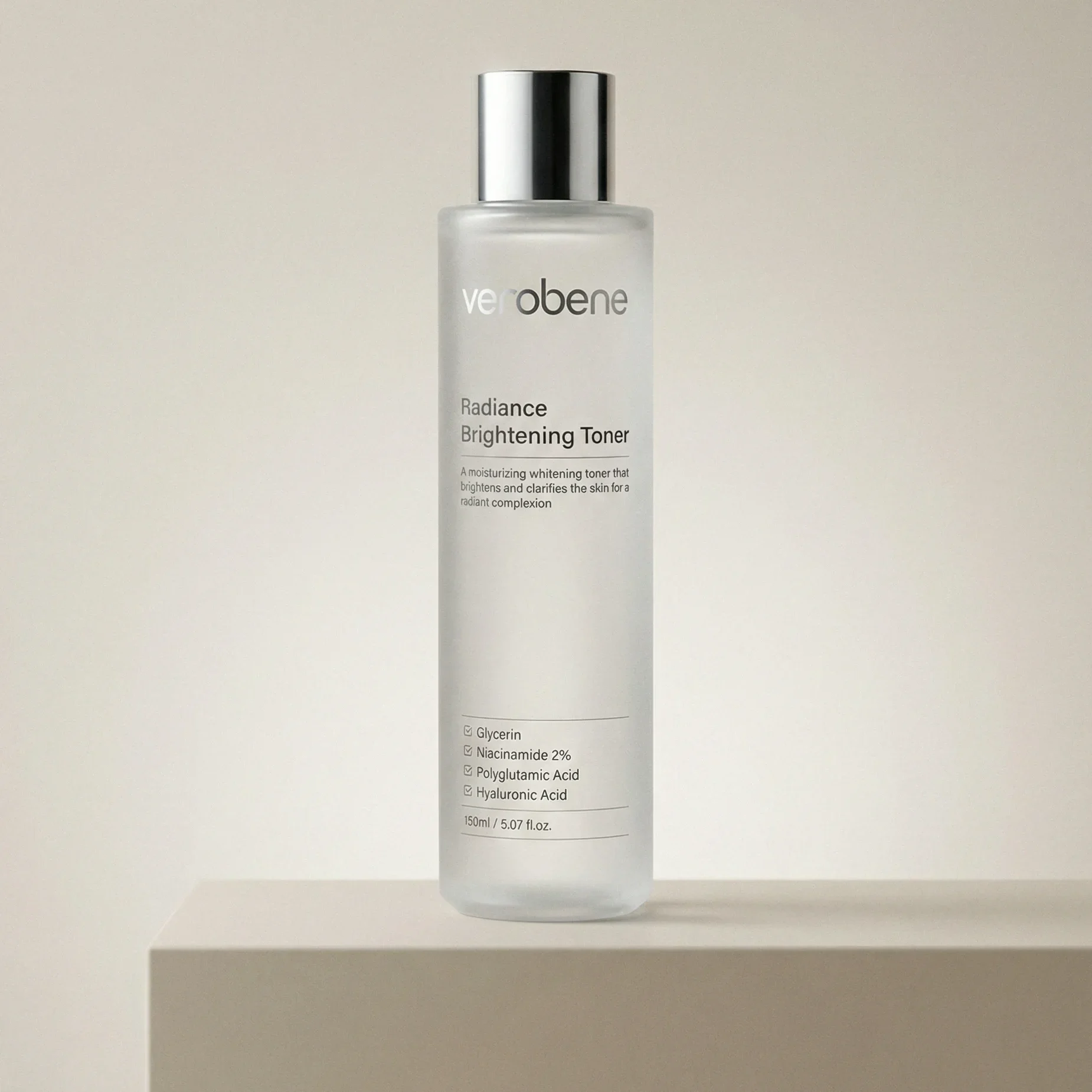 verobene brightening toner bottle skincare hydration glowing skin product